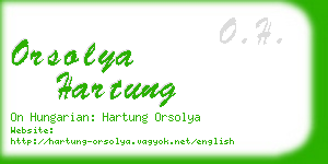 orsolya hartung business card